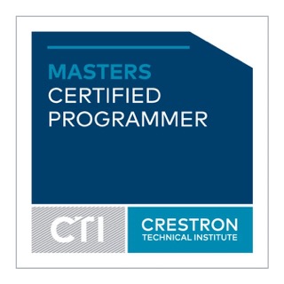 Crestron Masters Certified Programmer badge